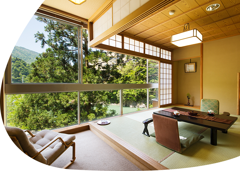 Kurobe River view Japanese-Western style room