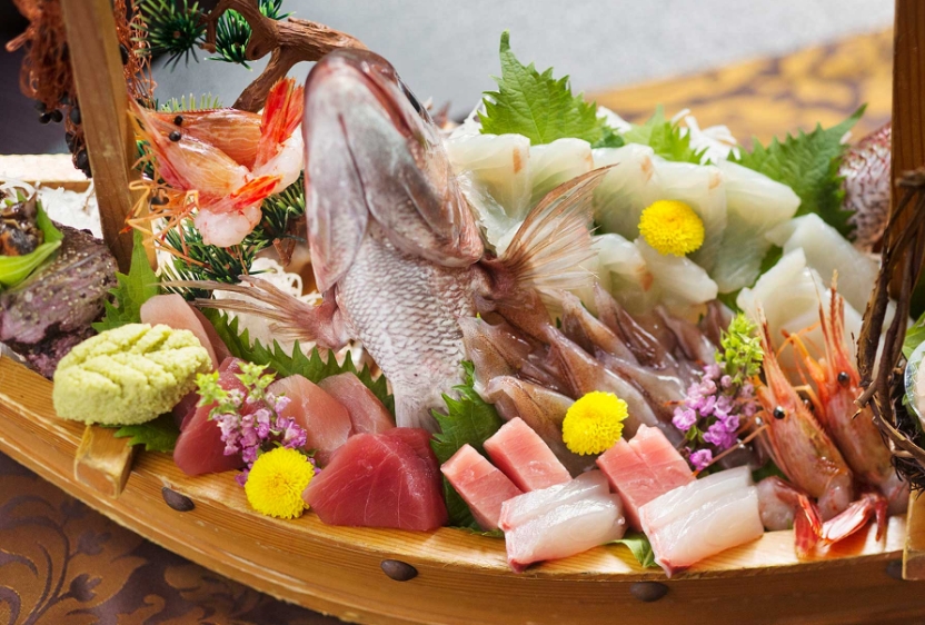 お料理-舟盛り会席 - 黒部・宇奈月温泉 桃源